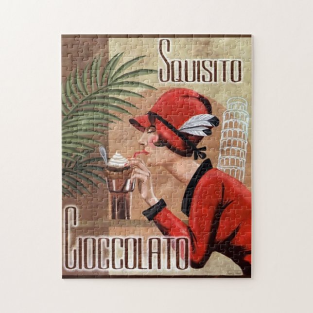 Puzzle Squisito Cioccolato Italiana Vintage (Vertical)