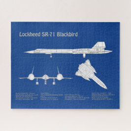 Puzzle SR-71 Blackbird - Planes de Planes de Plano Azul d