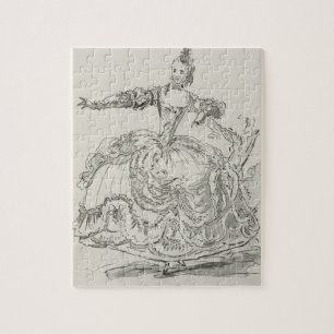 Puzzle Srta. Puvigne como la estatua viva, en Pigmalion,