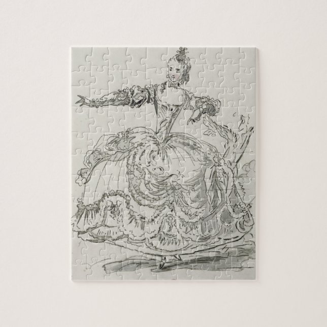 Puzzle Srta. Puvigne como la estatua viva, en Pigmalion, (Vertical)