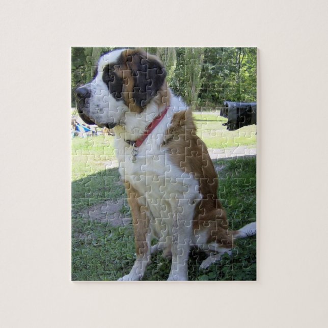 Puzzle St Bernard que sienta 2 (Vertical)
