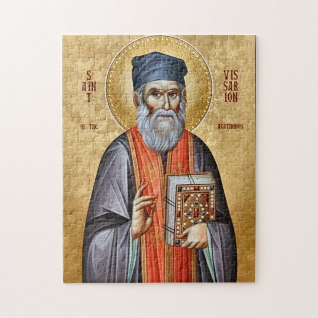Puzzle St. Bessarion the Agathonite Orthodox Icon         (Vertical)