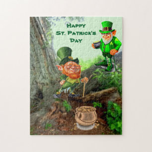 PUZZLE ST. EL DÍA DE PATRICK, LEPRECHAUN