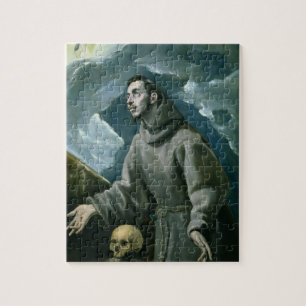 Puzzle St Francis que recibe los estigmas (aceite en
