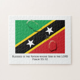 Puzzle ST KITTS NEVIS | Nación Bendecida | BANDERA KITTIT