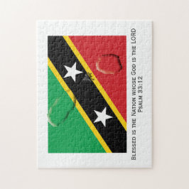 Puzzle ST KITTS NEVIS | Nación Bendecida | BANDERA KITTIT