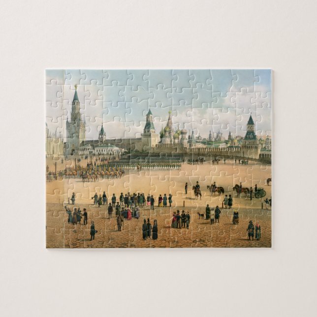 Puzzle St. La catedral de la albahaca vista del Kremlin, (Horizontal)