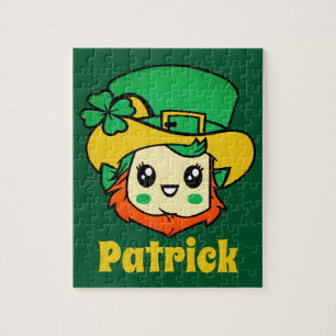 Puzzle St Patricks Day Leprechaun Niños Personalizados