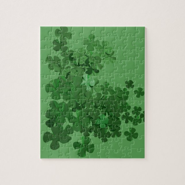 Puzzle St. Patrick's Day Shamrock (Vertical)