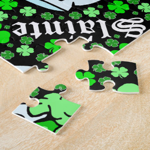 Puzzle St. Patrick's Day Slainte Green Drinks Clovers