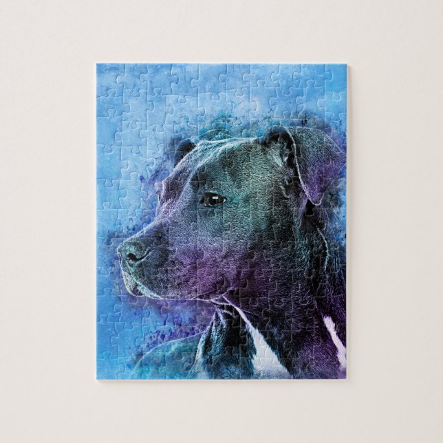 Puzzle Staffordshire Terrier americano - Amstaff (Vertical)