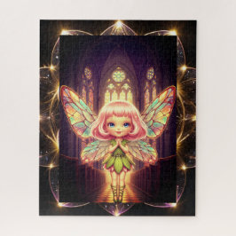 Puzzle Stained glass, fairies, cathedrals, prayer