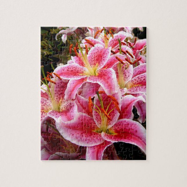 Puzzle "Stargazer" Lilies (Vertical)