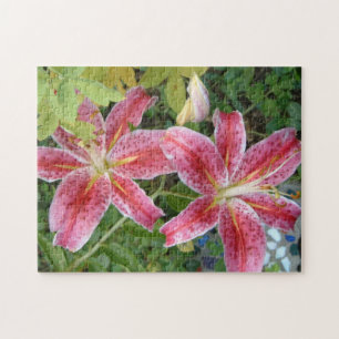 Puzzle Stargazer Lilies Garden Floral