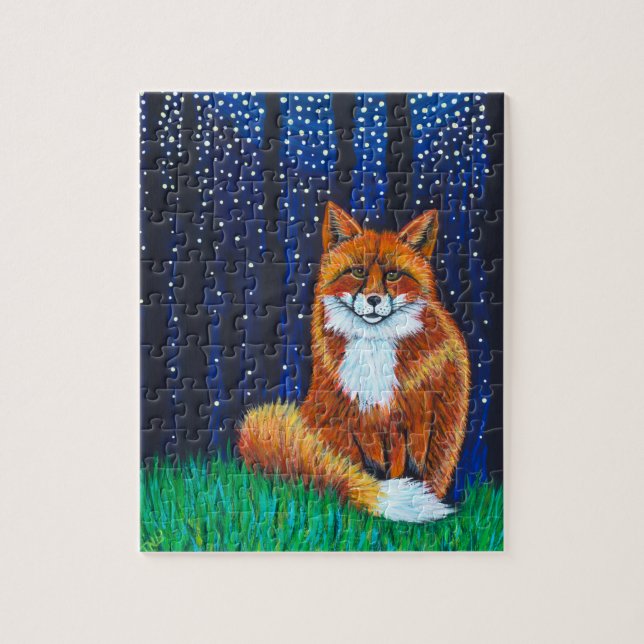 Puzzle Starry Night Fox (Vertical)