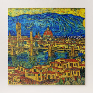 Puzzle Starry Starry Night Florence Italia