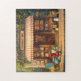Puzzle Stationery Shop Parisiense Cosy Street Scene con C