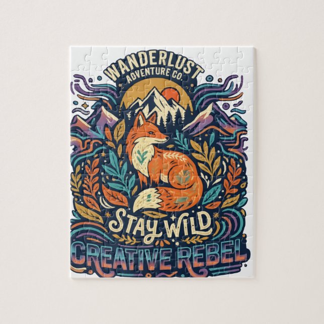 Puzzle Stay Wild – Free Spirit for Adventurous Souls (Vertical)