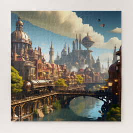 Puzzle Steampunk City Waterside