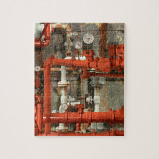 Puzzle Steampunk - Dolor de cabeza de la tubería roja