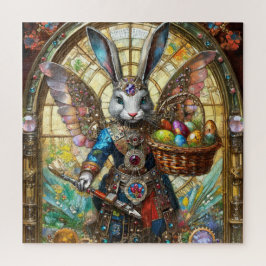 Puzzle Steampunk Easter Bunny Warrior Angel