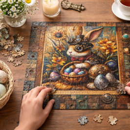 Puzzle Steampunk Easter Rabbit