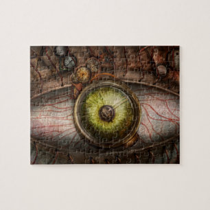 Puzzle Steampunk - Espeluznante - Ojo en la tecnología