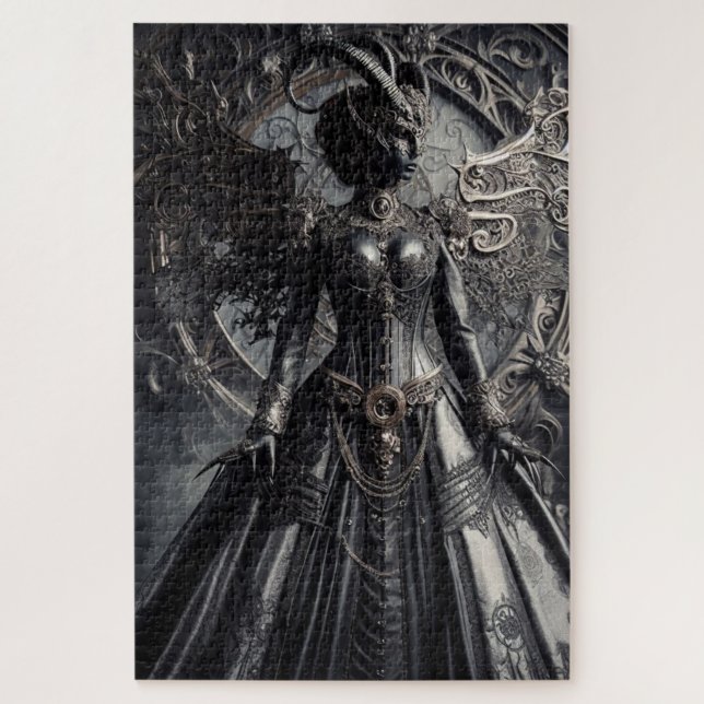 Puzzle Steampunk Fantasy Darkness Demon Fashion  (Vertical)