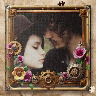 Puzzle Steampunk Gothic Romantic Photo Personalized