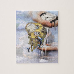 Puzzle Steampunk Letra de cumpleaños B