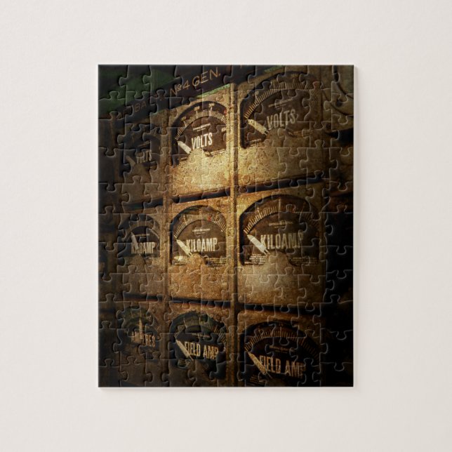 Puzzle Steampunk - Naval - Eléctrico - Red de Energía (Vertical)