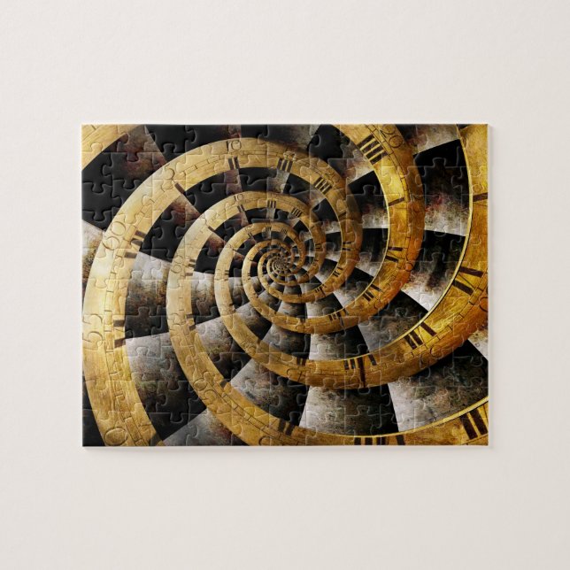 Puzzle Steampunk - Reloj - El flujo del tiempo (Horizontal)