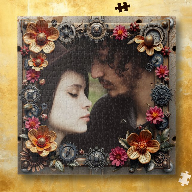 Puzzle Steampunk Romantic Photo Personalized (Subido por el creador)