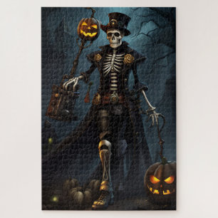 Puzzle Steampunk Skeleton