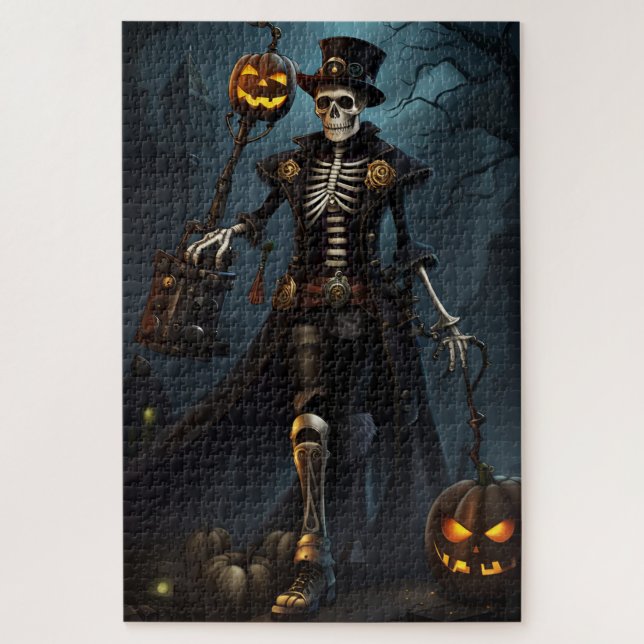 Puzzle Steampunk Skeleton (Vertical)