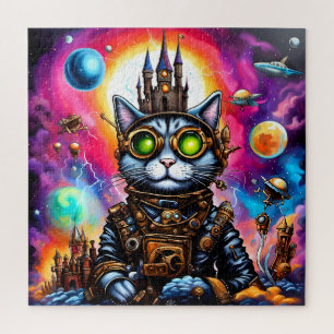 Puzzle Steampunk Space Cat I