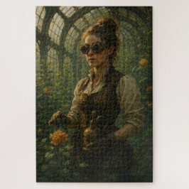 Puzzle Steampunk Victorian Gardener Art
