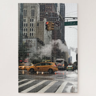 Puzzle Steamy Day New York City NYC Taxi Amarillo