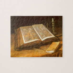 Puzzle Still Life with Bible de Vincent van Gogh