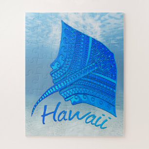 Puzzle Stingray tribal hawaiano