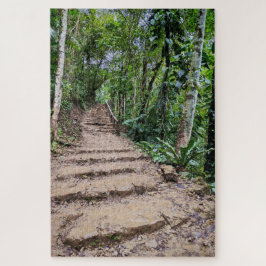 Puzzle Stone Steps Through Green
