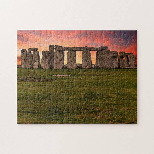 Puzzle Stonehenge in England During Colorful Sunset (Horizontal)