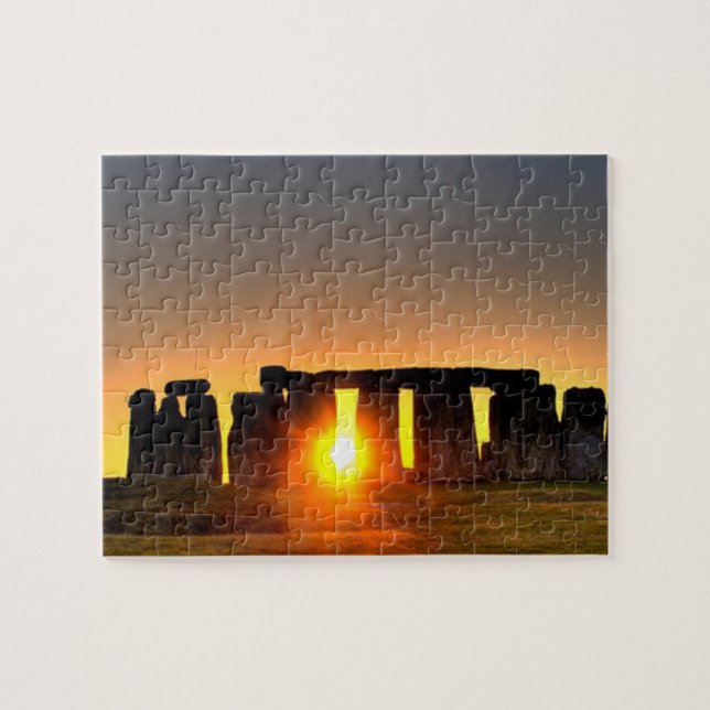 Puzzle Stonehenge, monumento antiguo de la prehistoria (Horizontal)