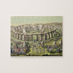 Puzzle Stonehenge, o un templo circular de los druidas,