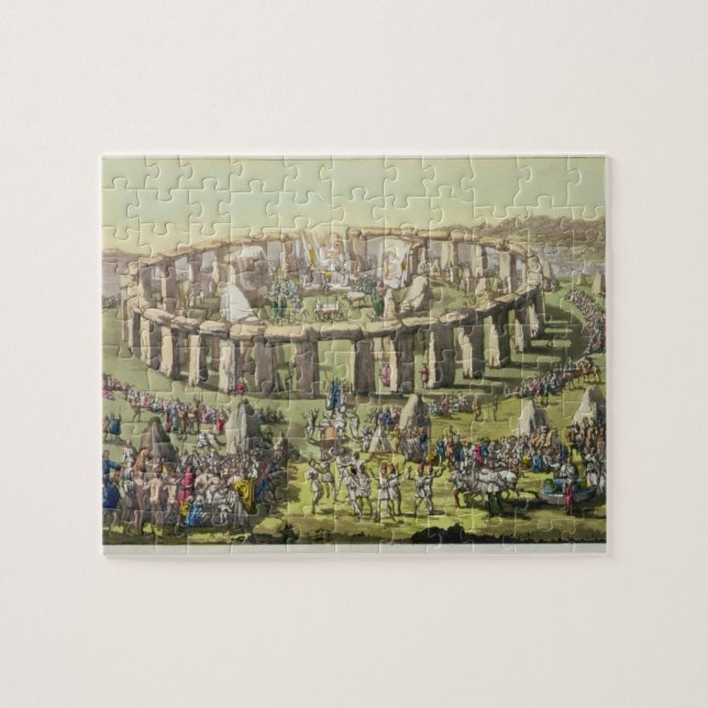 Puzzle Stonehenge, o un templo circular de los druidas, (Horizontal)