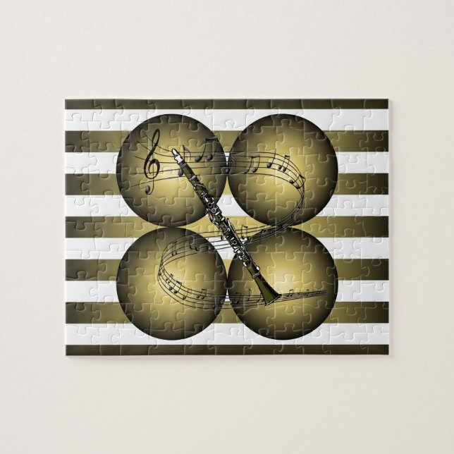 Puzzle ~Stripes musicales de los globos del ~ de la (Horizontal)