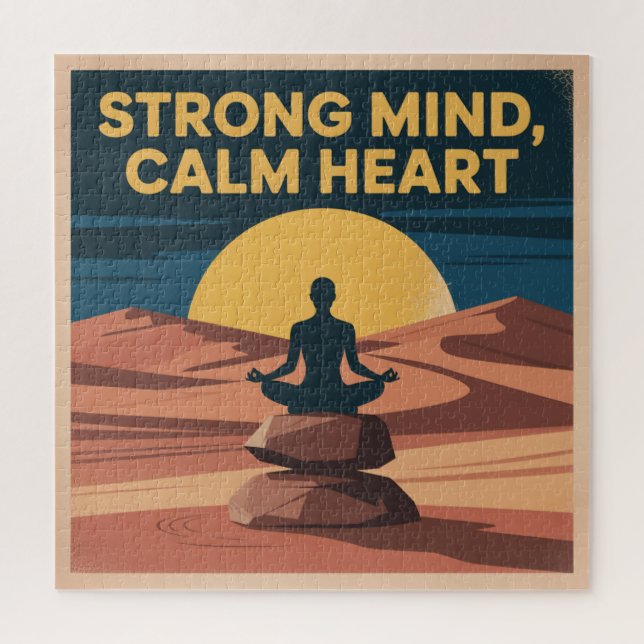 Puzzle Strong Mind, Calm Heart (Vertical)