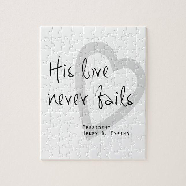 Puzzle su amor nunca falla henry b eyring cita mormón (Vertical)
