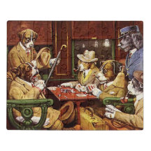 Su Estación y Cuatro Ases Perros Jugando Poker