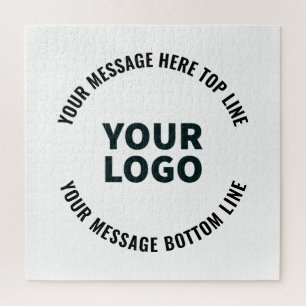 Puzzle Su logotipo o imagen Texto editable en negrita